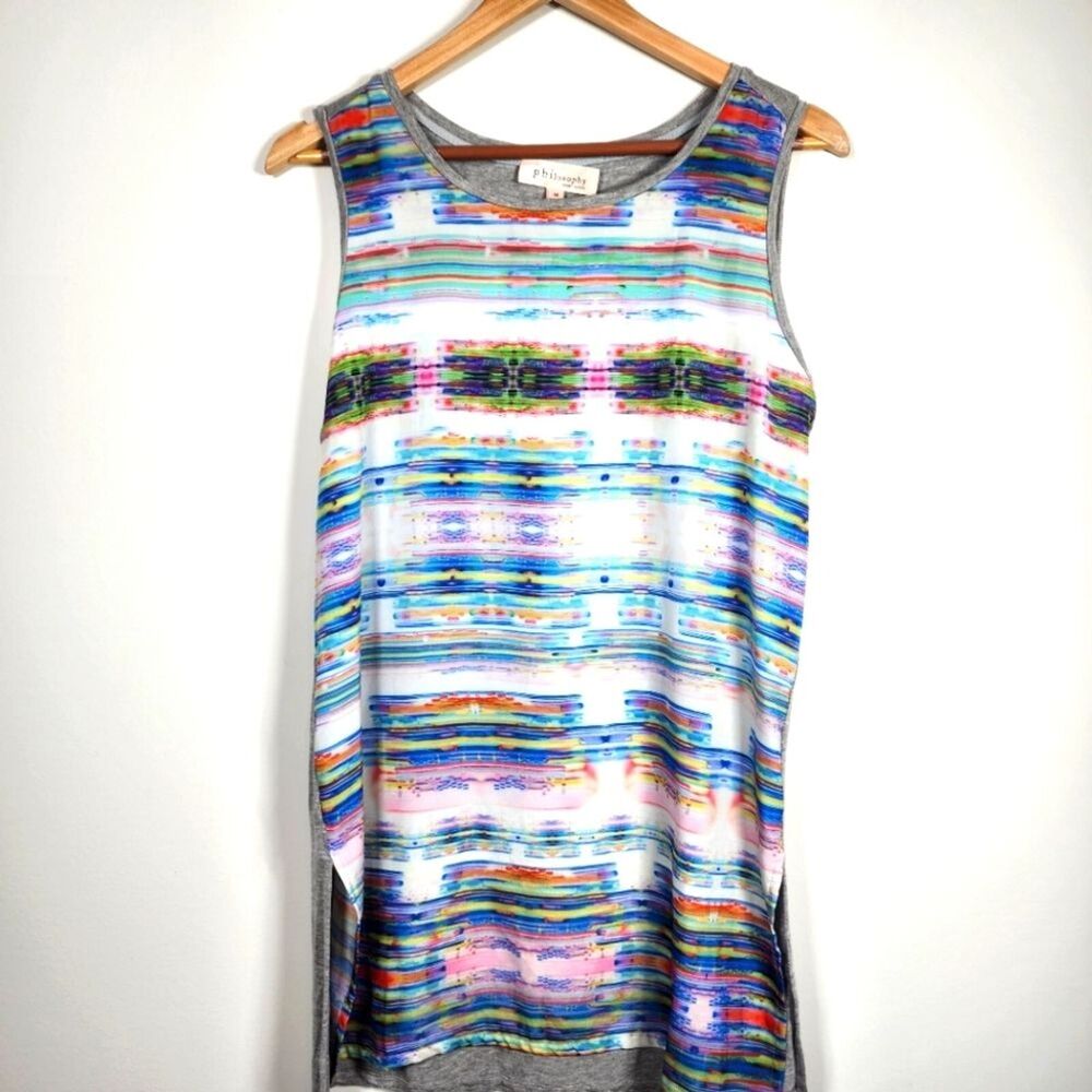 Philosophy Multicolored Tank Top Size Medium
